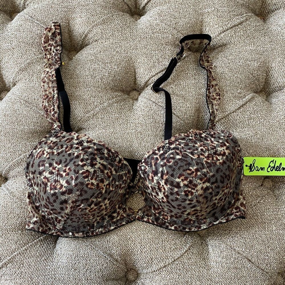 ‎Sam Edelman Adjustable Cheetah Print Bra - Picture 3 of 10